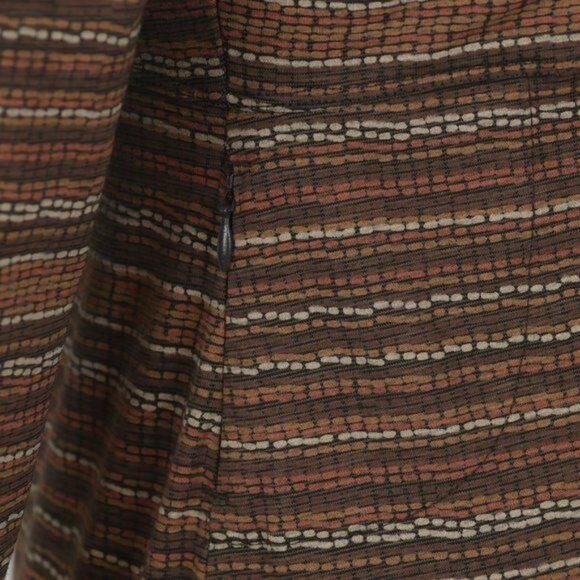 Toad&Co Rosalinda Women's Small Brown Tan Cotton V-Neck 3/4 Sleeve Sheath Dress - Picture 6 of 9